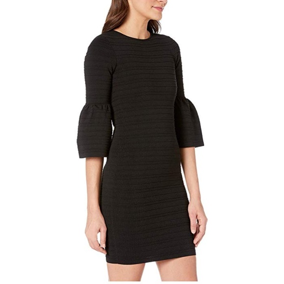 ted baker black sleeve bodycon dress